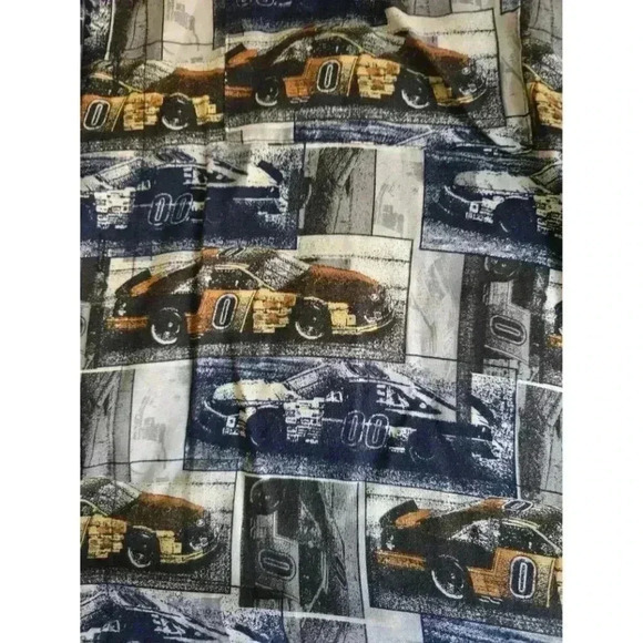 Vintage 90s City Streets Button Down Size Large Race‎ Car Print - Picture 3 of 4